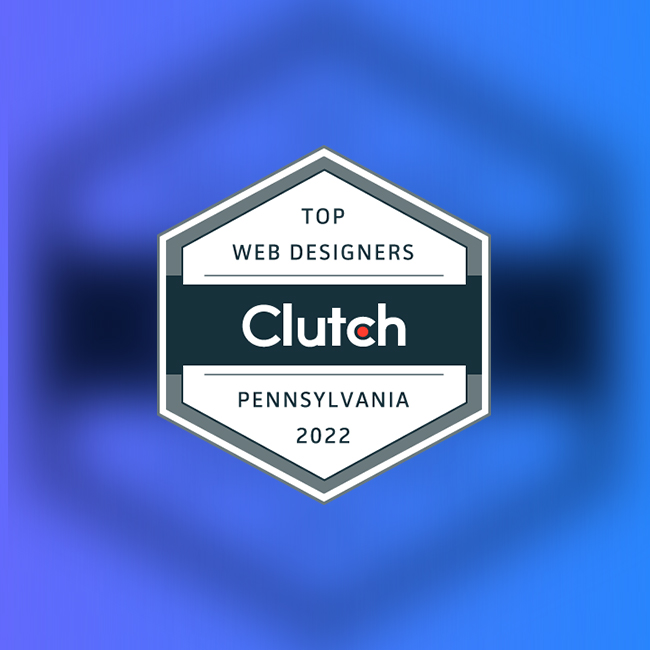 Top Web Design Agency in PA Clutch Award